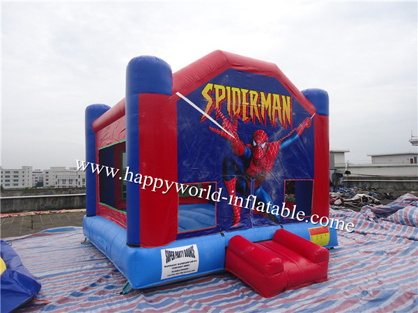 inflatable spider man bouncy castle , spiderman trampoline , spiderman bounce