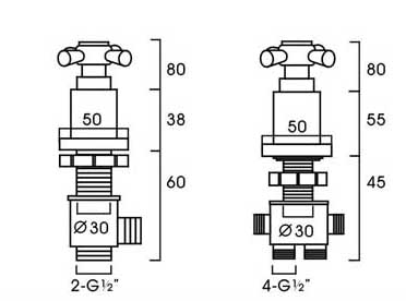 bathtub Faucet /bathtub switch ,mixer switch ,cold & hot wather switch AHB-16