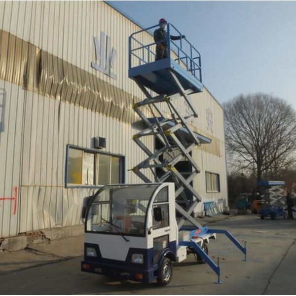 Buy 300Kg Loading Capacity Hydraulic Truck Mounted Scissor Lift with 7.5m Platform Height at wholesale prices