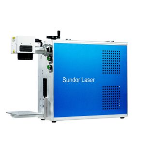 China Sundor Portable Optical Type Fiber Laser Marking Machine Optional Computer Lazer Engraving Machine on sale