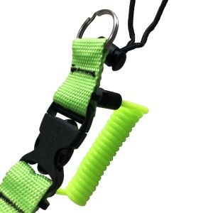 TPU coil lanyard 1m length with 316ss carabiner