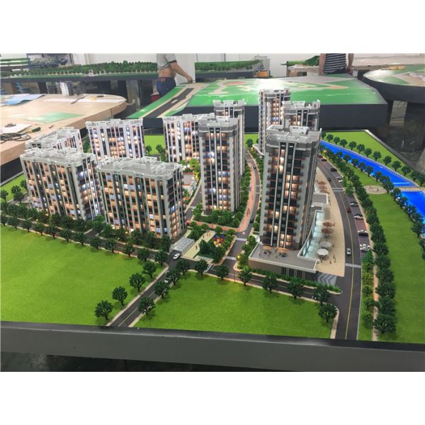 3d printing led light architectural scale mockup for residential building