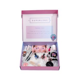 Custom Colored Boxes Logo Packaging Cardboard Printed Eco Clothing Cosmetic Flat