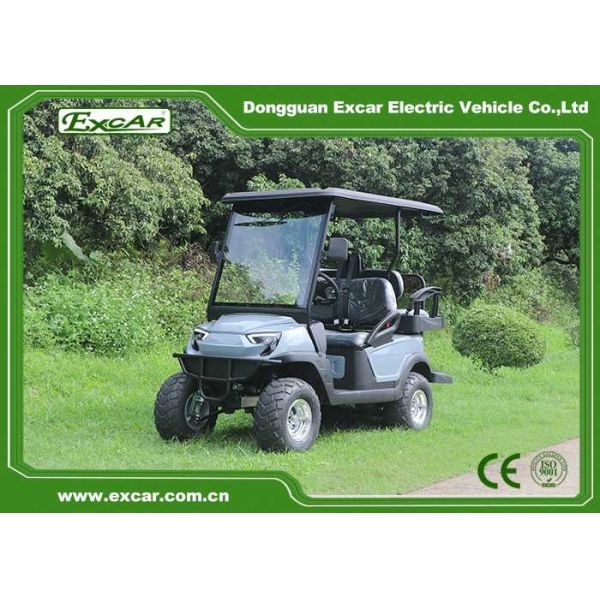 4 Seats Electric Golf Carts , Popular 48V Electric Golf Buggies With Caddle Plate