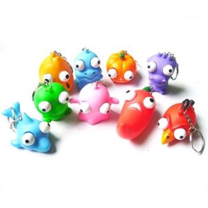 Novelty Animal Vent Extrusion Keychain Toy, Anti Stress Toy