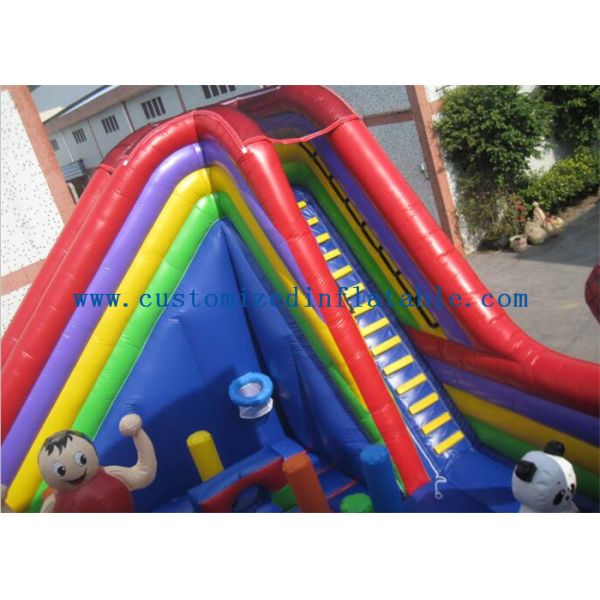 Attractive Cathetus Soft Inflatable Amusement Park / Inflatable Bouncer Slide Equipment