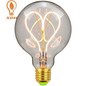 G95 Globe LED Filament Bulb Edison Amber Light Bulbs 230V