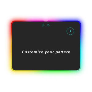 Stock 15W Wireless Charger Custom Design Logo Rgb Gaming Mousepad with Acrylic