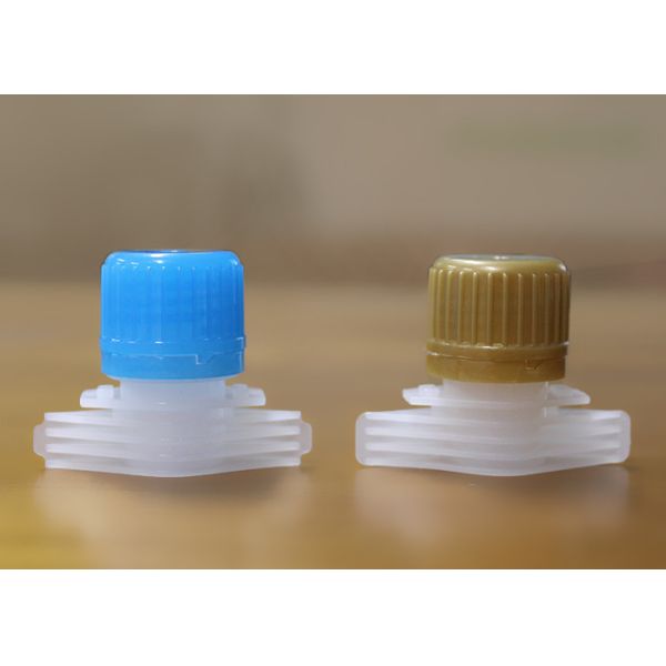 Eco Friendly No Plasticizer Plastic Spout Caps Nozzle Top On Compound Bag