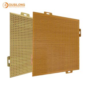 CNC Cut Curtain Perforated Aluminum Metal Cladding Panels PE / PVDF Powder