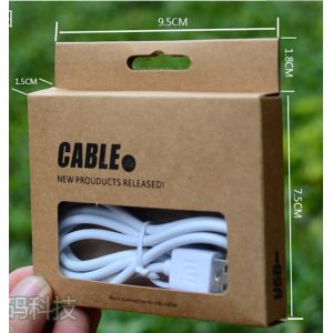 China high quality cardboard  data cable packaging with competitive price on sale
