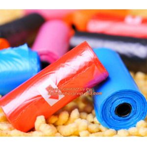 300bags/roll Tie top handle Cornstarch Earth Friendly Cornstarch compostable dog