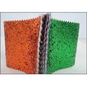 Synthetic Leather Multicolor PU Glitter Fabric For Wallpaper Shoes And Bags