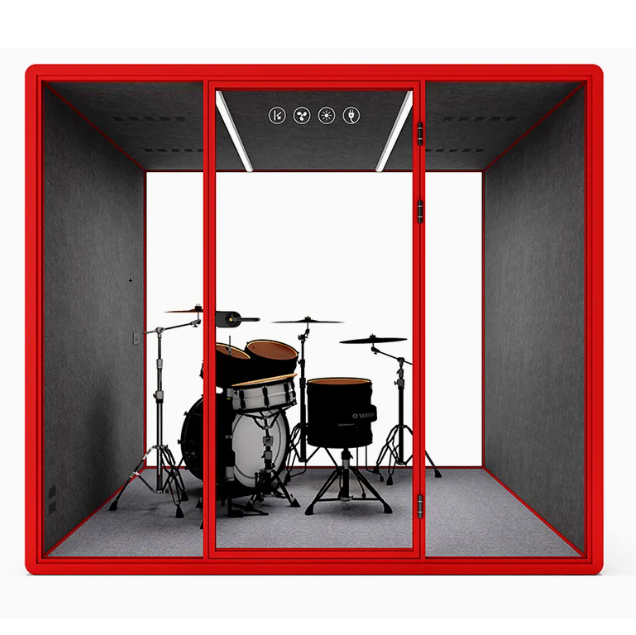 Assembled Soundproof Recording Booth Versatile Noise Cancelling Pod Customized