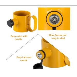 Wheel King Pin Lock with Handles and Warning Tag The Perfect Addition to Your