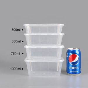 Wholesale 100% food grade 1000ml PP plastic disposable lunch box