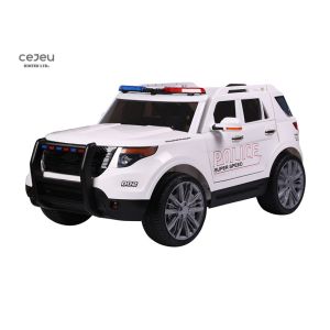Quality 36 Month Kids Ride On Toy Car 1 Seater Ride On Police Jeep 3.5km/Hr for sale