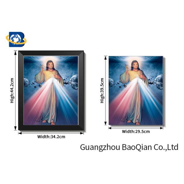 Home Decorative 3d Lenticular Flip Printings Of Religion , Wall Art / Picture / Poster