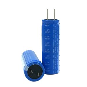Electrical System Long Life Power Capacitor Batteries 4.2V 4000F Solar Light