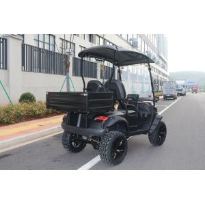 Matte black electric golf truck aluminum alloy rear bucket large screen