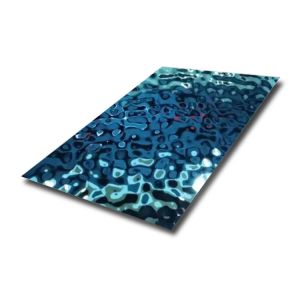 0.5mm Stamped Stainless Steel Sheet Mirror Water Ripple