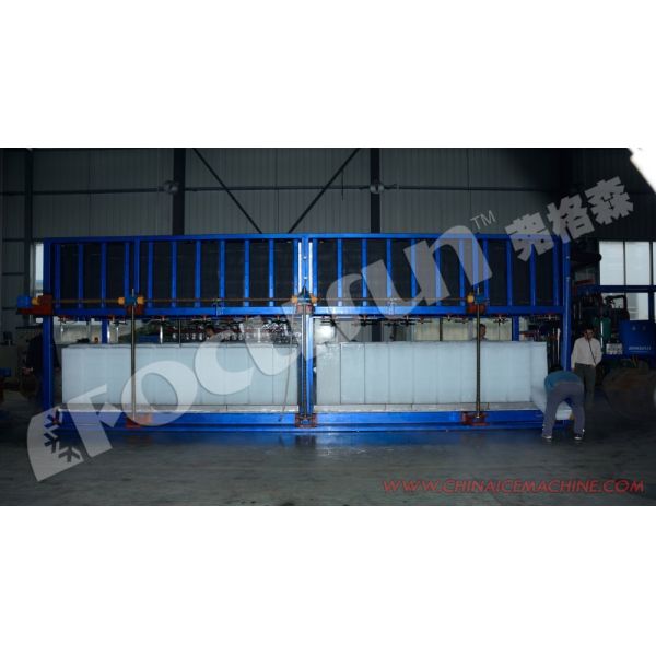 105kw Heavy Duty Direct Cooling System Ice Block Maker Machine with Bitzer Compressor