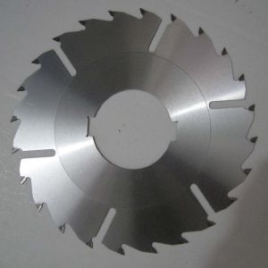 Quality carbide multiple blade saw cutting aluminum with 4 scraping grooves knife blade for sale