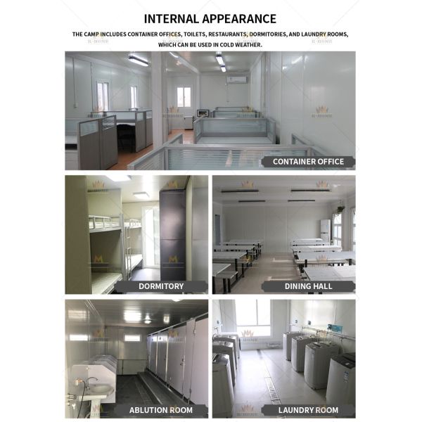 Fireproof And Shockproof High Quality Sandwich Panel Container House For Camp