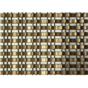 13ft Woven Painted Bronze Wire Mesh For Building Facade