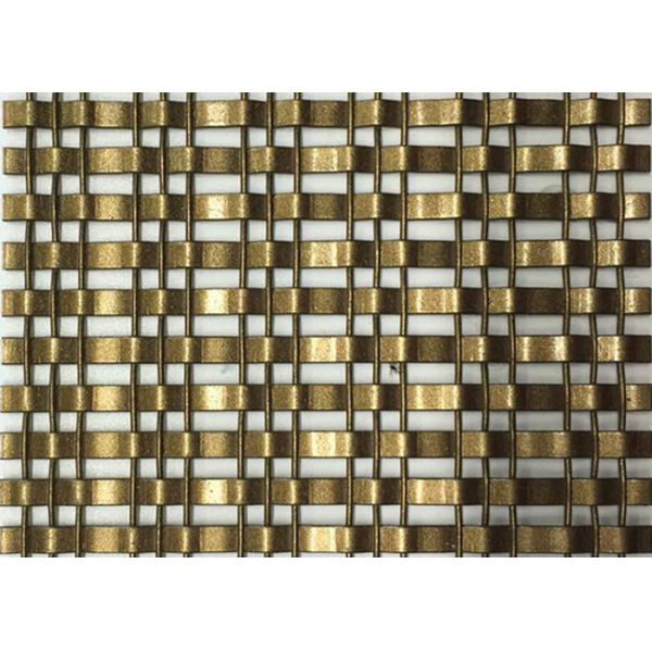 Buy 13ft Woven Painted Bronze Wire Mesh For Building Facade at wholesale prices