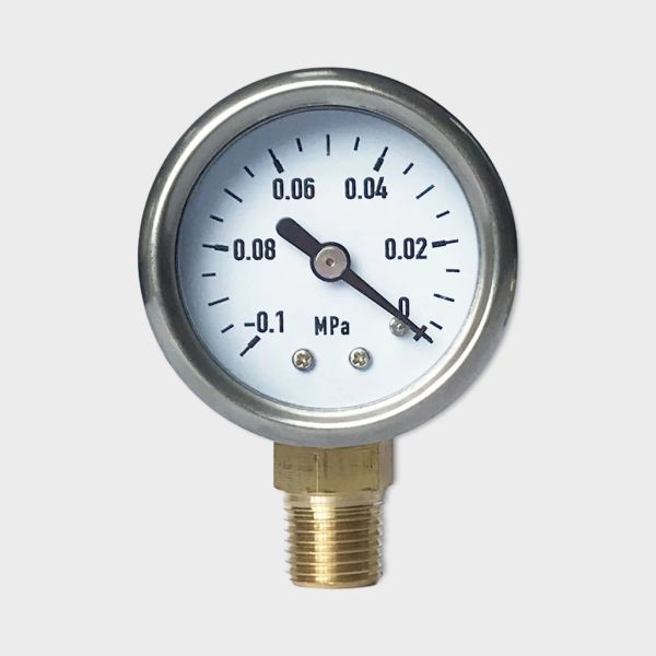 Buy Brass Connection Vacuum Pressure Gauge 40mm Stainless Steel Case at wholesale prices