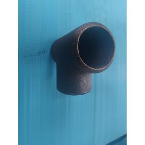 Ss304 Ss321 Ss316l Carbon Steel Reducing Tee Black Painting 4 Inch