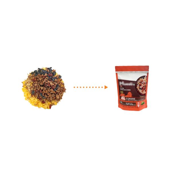 Automatic Weighing Food Packaging Slice Cheese Granule Breakfast Oats Grain Premade Zipper Pouch Nuts Packing Machine