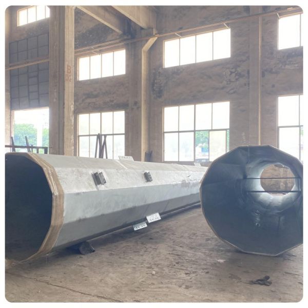 H15-30M Electrical Power Steel Pole For Tranmission Line Project
