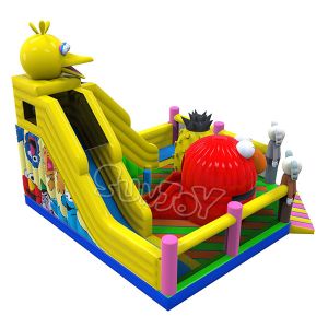 1000D Inflatable Play Park Sesame Street Playground Bounce House