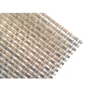 Antique Plated finished Flat Architectural Wire Mesh For Cabinet Decoration