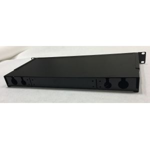 19" 1U Sliding Fiber Optic Patch Panel SC Adapter