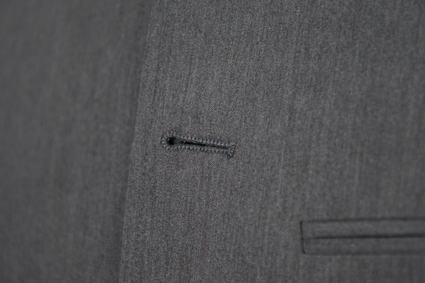 Dark Grey Mens Casual Blazer Jacket Stand Collar Tunic Suit Viscose Fabric Type