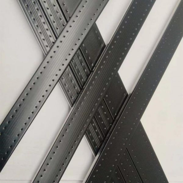 2024 New Black High-Frequency Welding Aluminum Spacer Bar For Glass Aluminum Garage Door