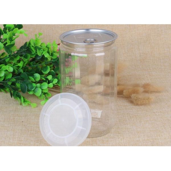 Food Grade High Sealed PET Jar Clear Plastic Cylinder For drinks