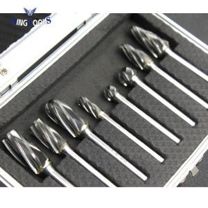 High Speed Carbide Die Grinder Bit Set Aluminium Solid Carbide Burr Set Easy To