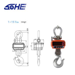 OBM Customized Support 2T LED Display Hanging Scale Hook Scale for Industrial
