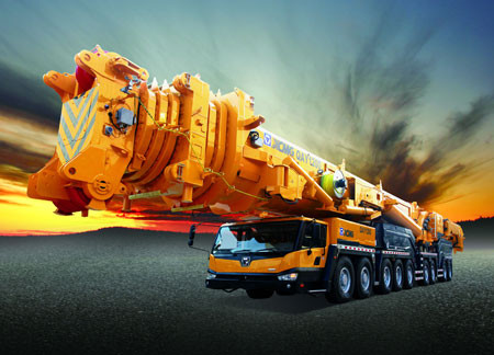 Buy Durable 8-Segment , Single-Cylinder Hydraulic Mobile Crane , QAY1200 All Terrian Crane at wholesale prices