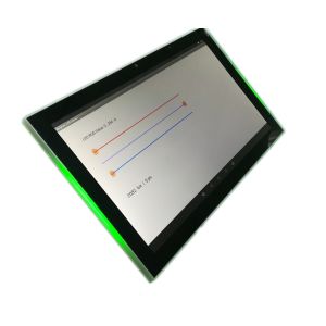 Android Inwall Mount Tablet With NFC Reader Adjustable LED Light Bar For Time