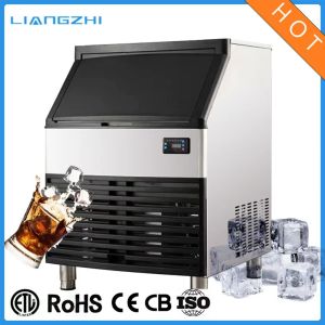 60KG Ice Storage Capacity Air Cooling Commercial Cube Ice Machine LZ-200 for