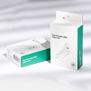 Recycable Foldable Packaging Paper Box For Charger Lightning Cable
