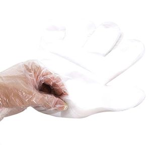 Biodegradable Disposable Plastic Gloves Tensile Resistance Customizable