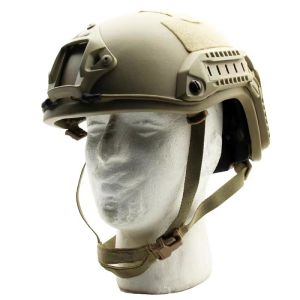 NIJ IIIA FAST Tactical Helmets Military Lightweight Rail Field Camouflage