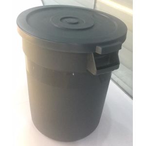 plastic dustbin for kitchen closed 40L Plastic Round Waste bin