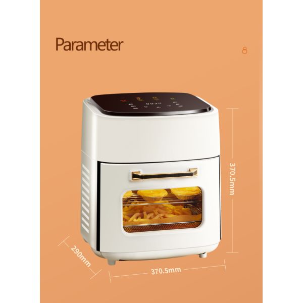 220-240V Large Capacity Air Fryer Oven with Touch Screen Control and Oil-Free Cooking